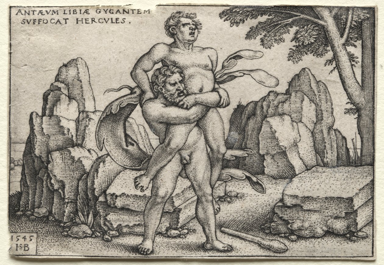 أعمال هرقل: هرقل سحق Antaeus بواسطة هانز سيبالد بهام
