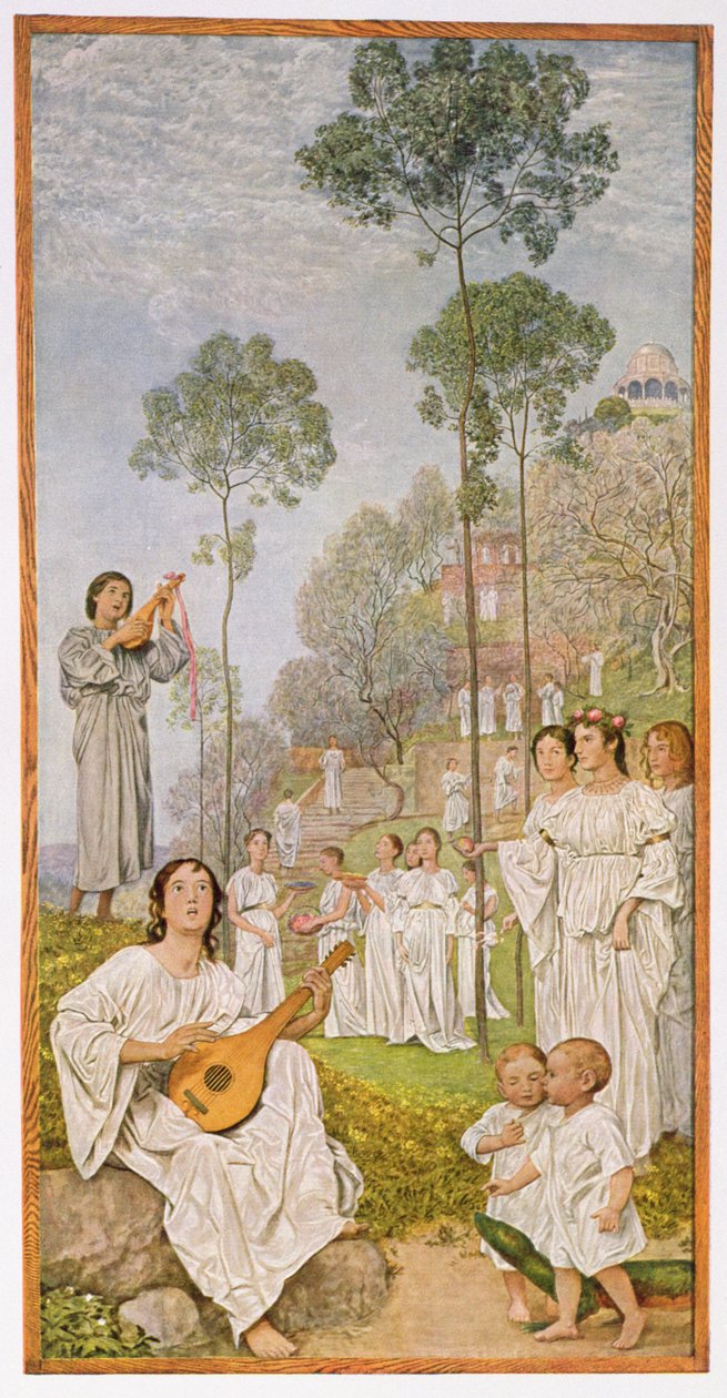 السماء ، رسم توضيحي من "Festkalender" المنشور في لايبزيغ c.1910 بواسطة هانز توما