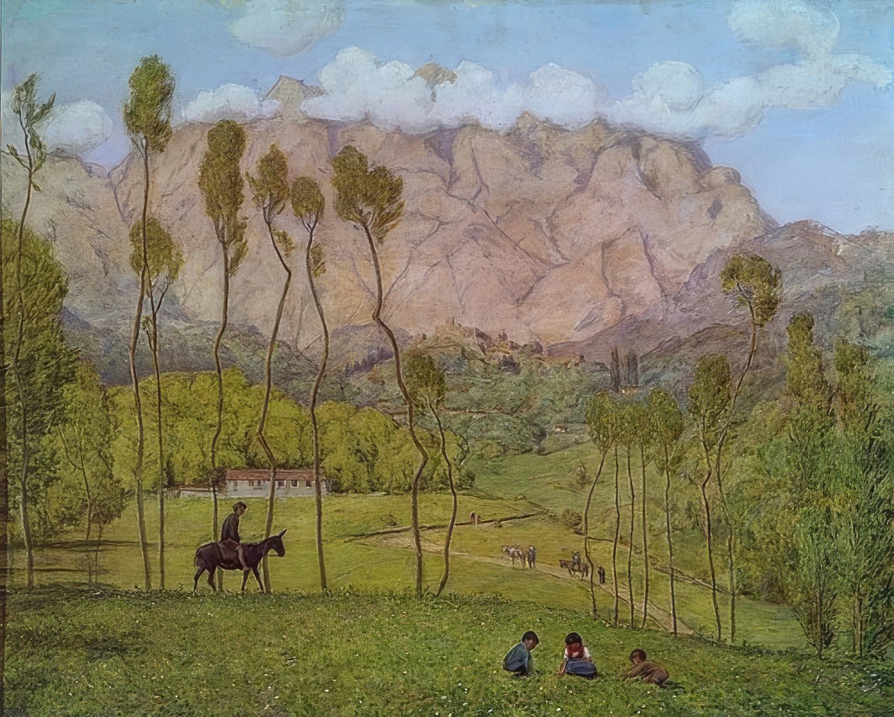 المناظر الطبيعية في كارارا. حوالي عام 1910 بواسطة هانز توما
