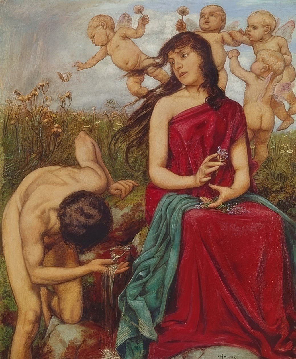 Quellennymphe. 1888 بواسطة هانز توما