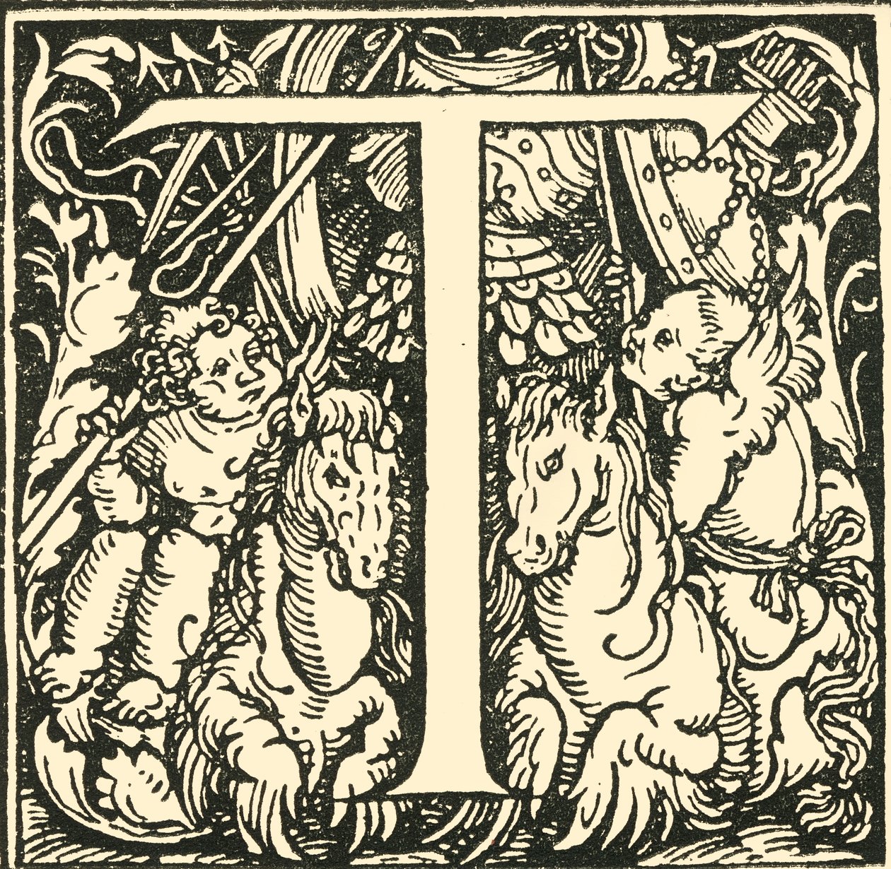 T - الأبجدية هانز Weiditz ، c1520-1521 ، 1908. بواسطة هانز ويديتز