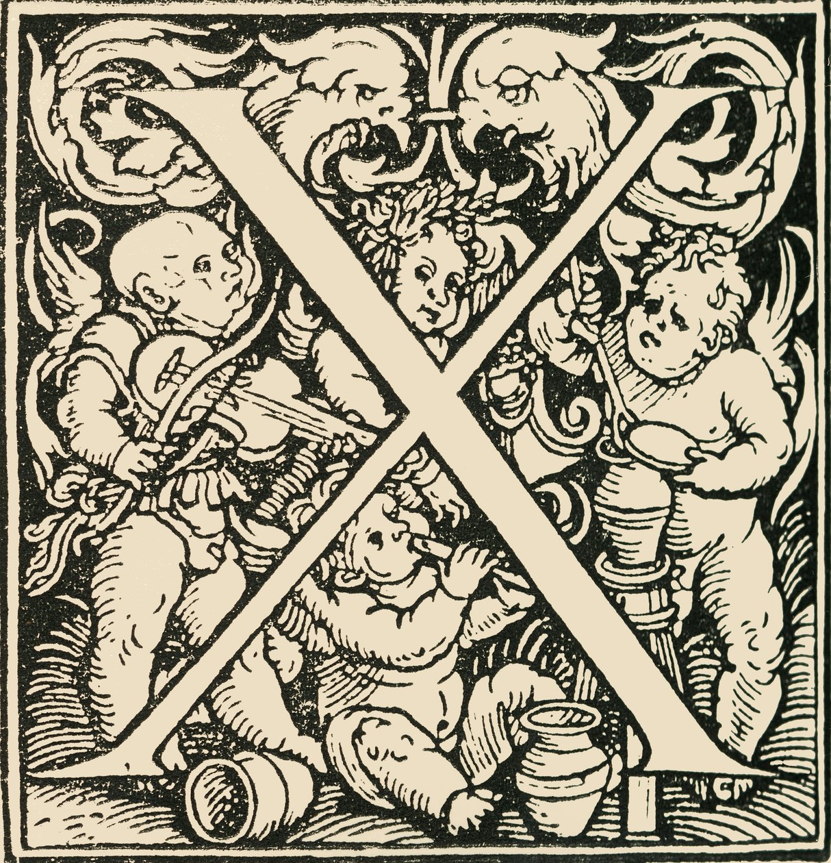 X - الأبجدية هانز Weiditz ، c1520-1521 ، 1908. بواسطة هانز ويديتز