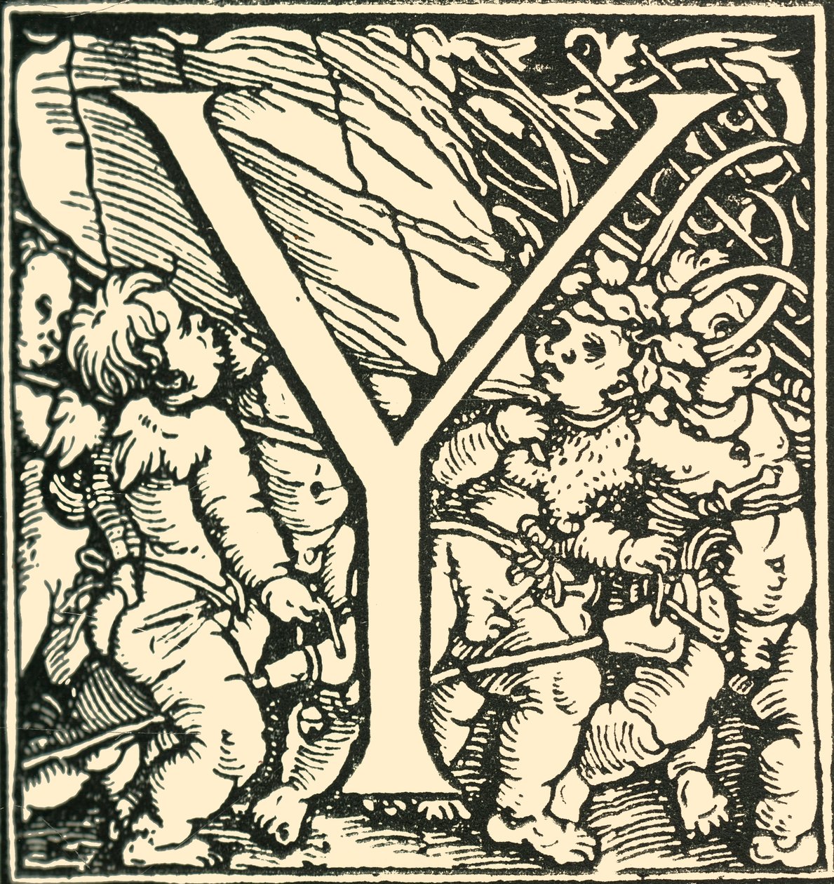 Y - الأبجدية هانز Weiditz ، c1520-1521 ، 1908. بواسطة هانز ويديتز