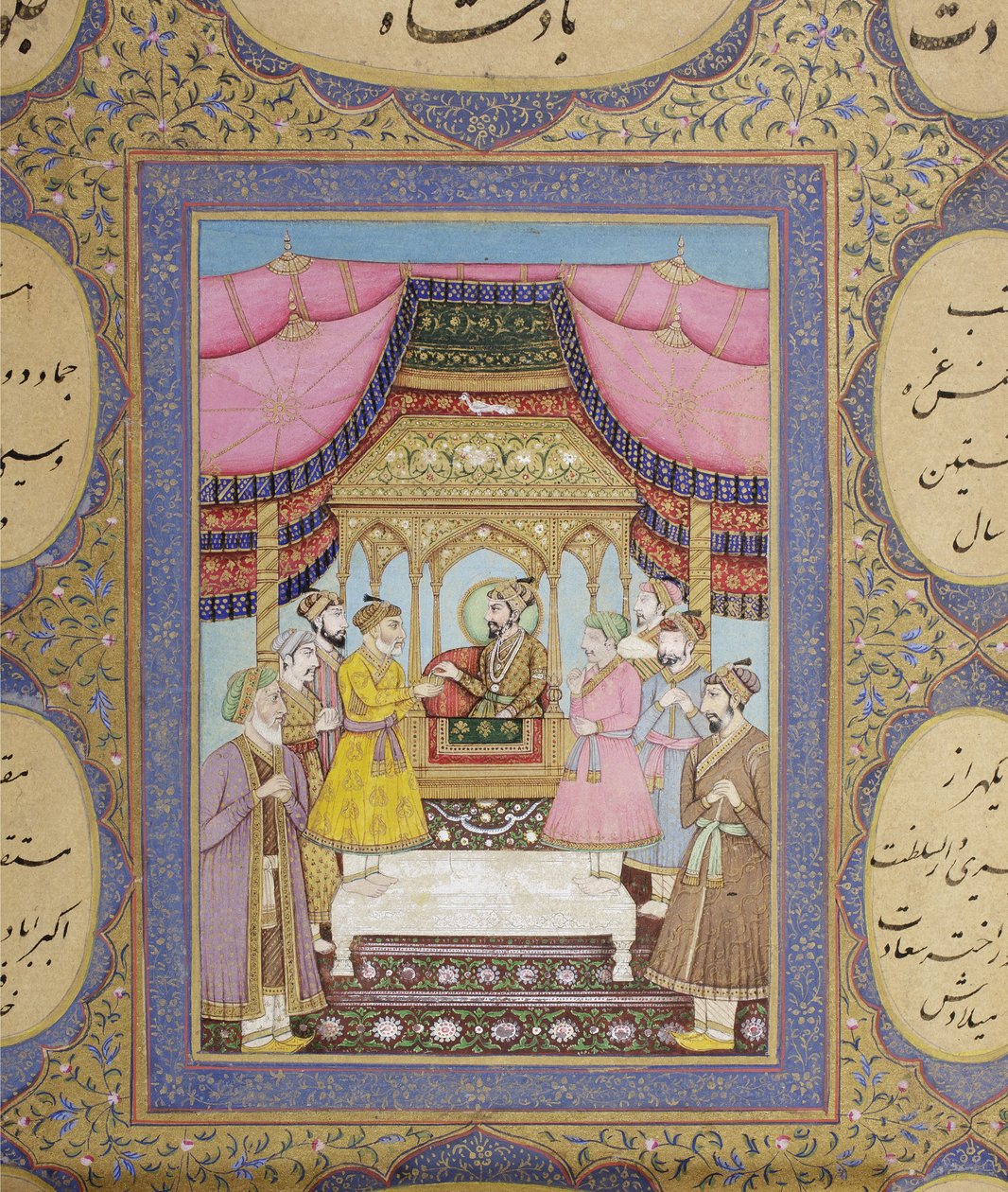 ألبوم علم الأنساب المغولي ، 1855 (مرحاض غير شفاف وذهب على ورق) بواسطة حكيم حسن الله خان