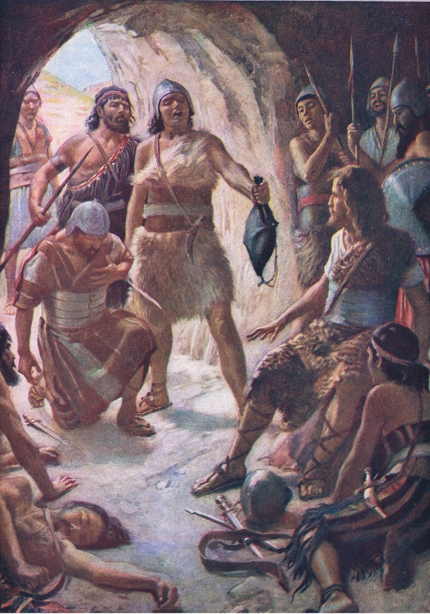 ديفيدز ثلاثة رجال أقوياء ، توضيح من الصور التي تعلم سلسلة التاج ، 1920 بواسطة هارولد كبينج