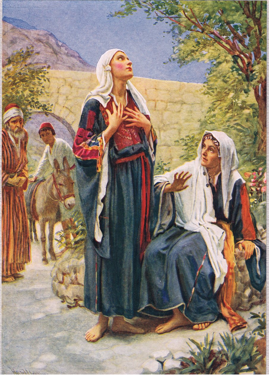 إليزابيث ، رسم توضيحي من "نساء الكتاب المقدس" ، نشرته جمعية المسالك الدينية بواسطة هارولد كبينج