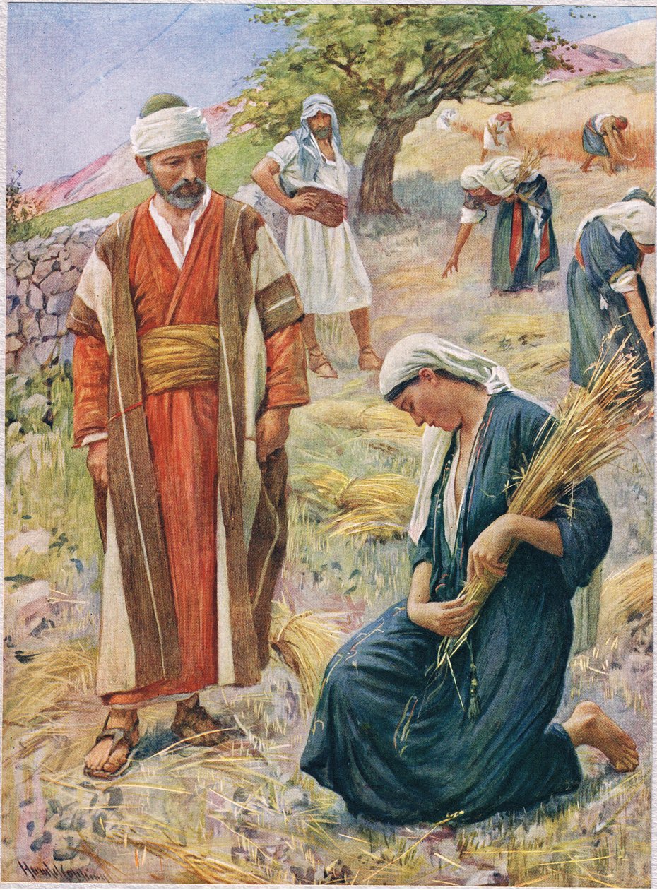 روث ، توضيح من "نساء الكتاب المقدس" ، نشرته جمعية المسالك الدينية ، 1927 بواسطة هارولد كبينج