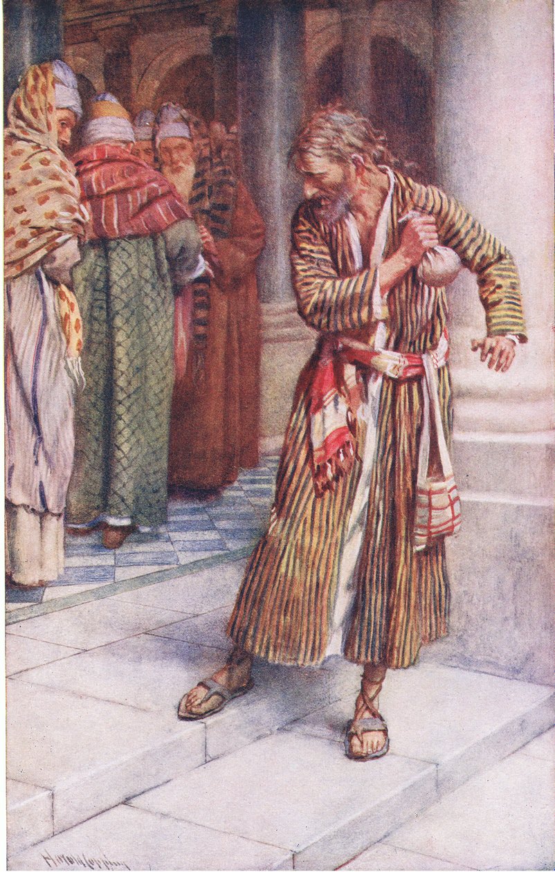 ندم يهوذا ، توضيح من Harold Copping Pictures: The Crown Series ، c.1920s بواسطة هارولد كبينج