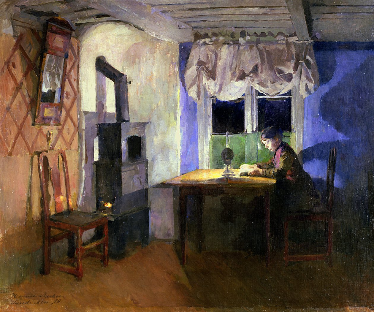 بواسطة Lamplight ، 1890 بواسطة هارييت باكر