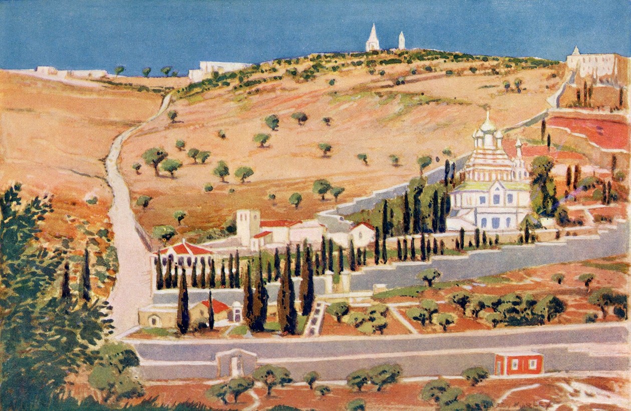 جبل الزيتون ، القدس ، حوالي 190 م بواسطة هاري مورلي