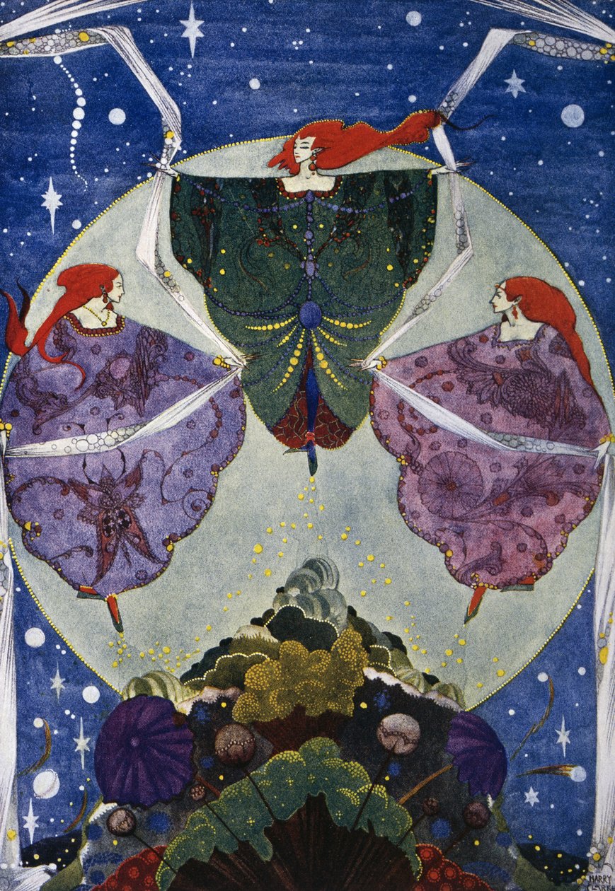هيل ، حكاية خرافية لهانس كريستيان أندرسن (1805-1875) ، رسم توضيحي لهاري كلارك (1890-1931) بواسطة هاري كلارك