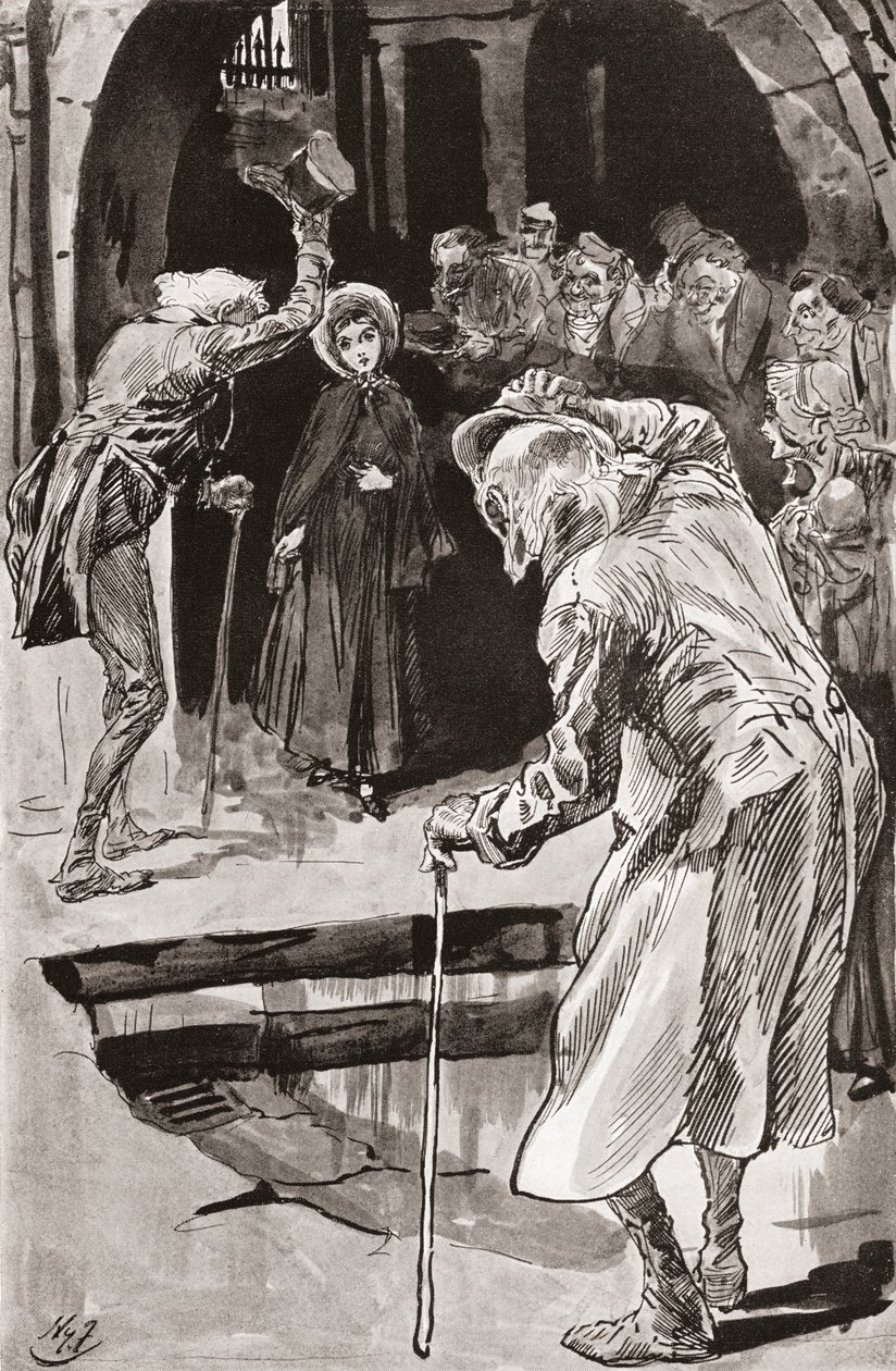 ليتل دوريت. رسم توضيحي لهاري فورنيس لرواية تشارلز ديكنز Little Dorrit ، من إصدار Testimonial Edition ، نُشر عام 1910. بواسطة هاري فورنيس