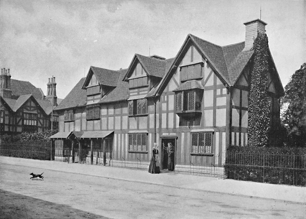 منزل شكسبيرز ، ستراتفورد أون آفون ، c1896 بواسطة هارفي بارتون