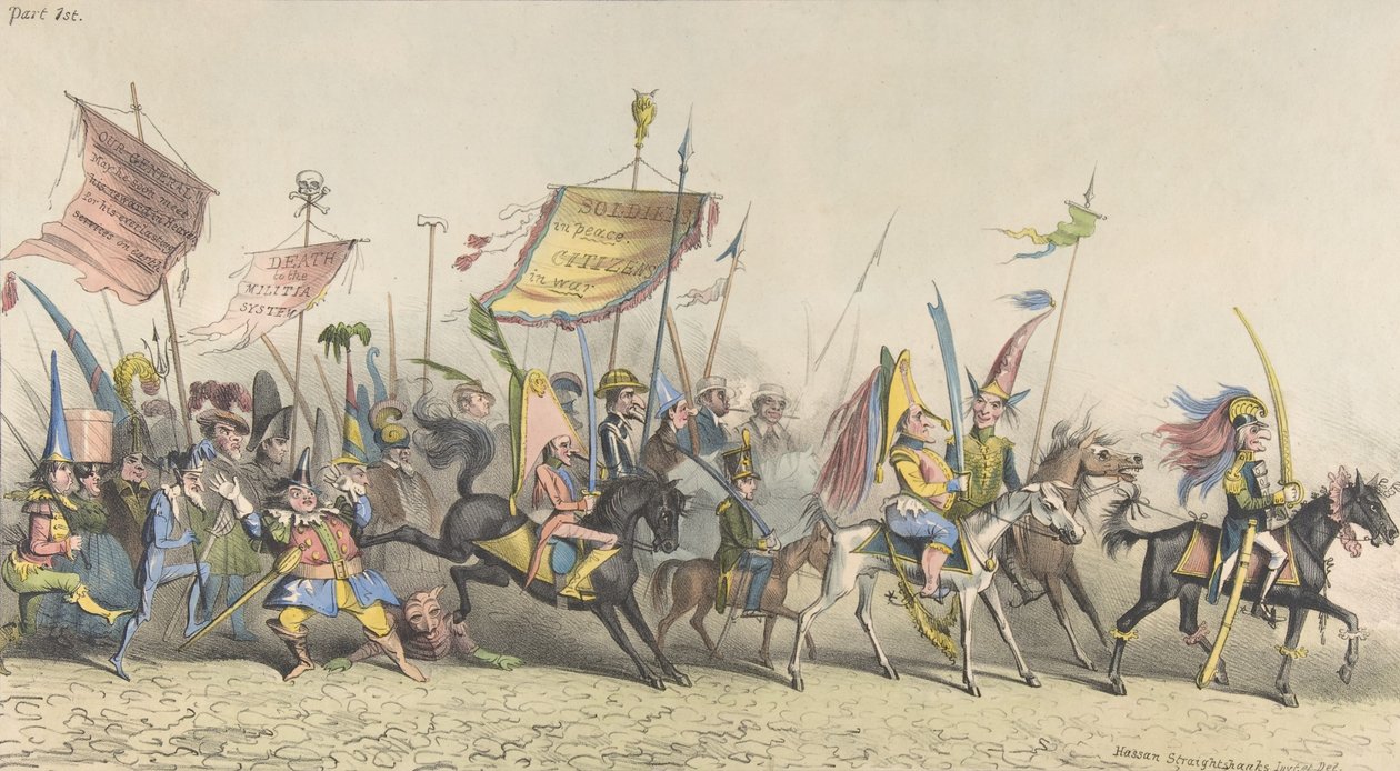 Grand Fantastical Parade ، نيويورك ، 2 ديسمبر 1833. بواسطة حسن سترايتشانك