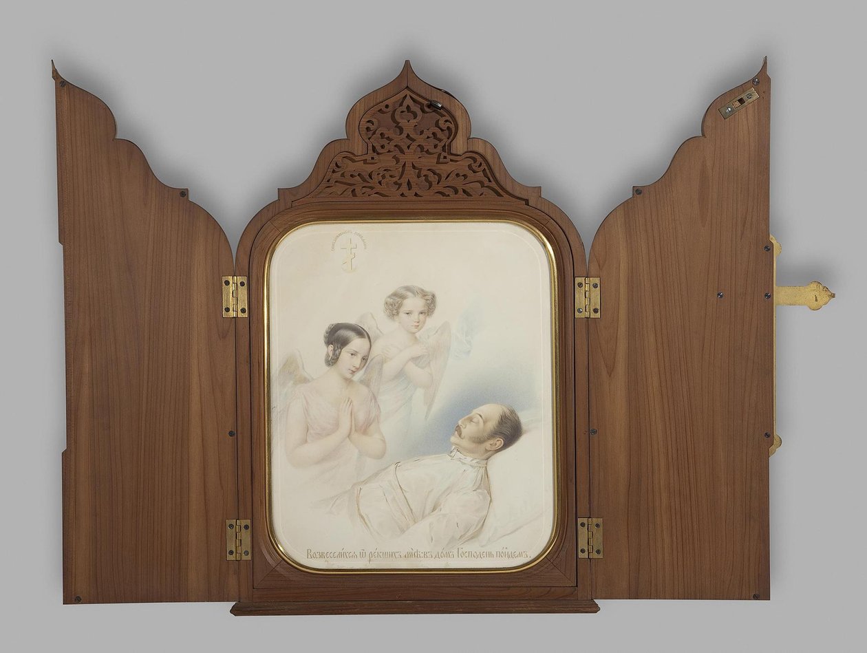 الإمبراطور نيكولاس الأول على فراش الموت ، 1855 بواسطة هاو