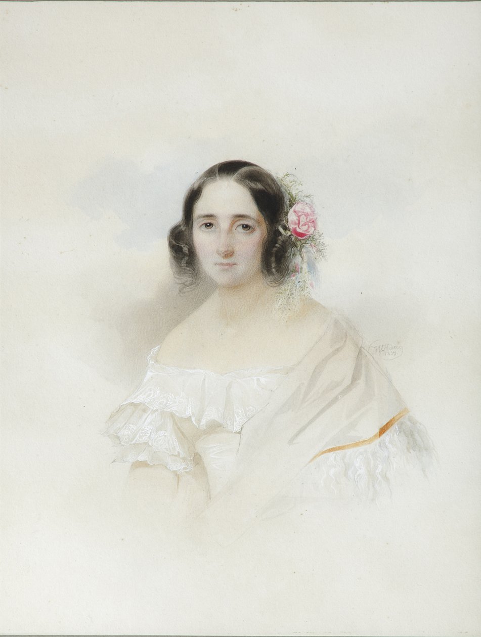بورتريه آنا Alexeevna Olenina 1808-1888 ، 1839 بواسطة هاو