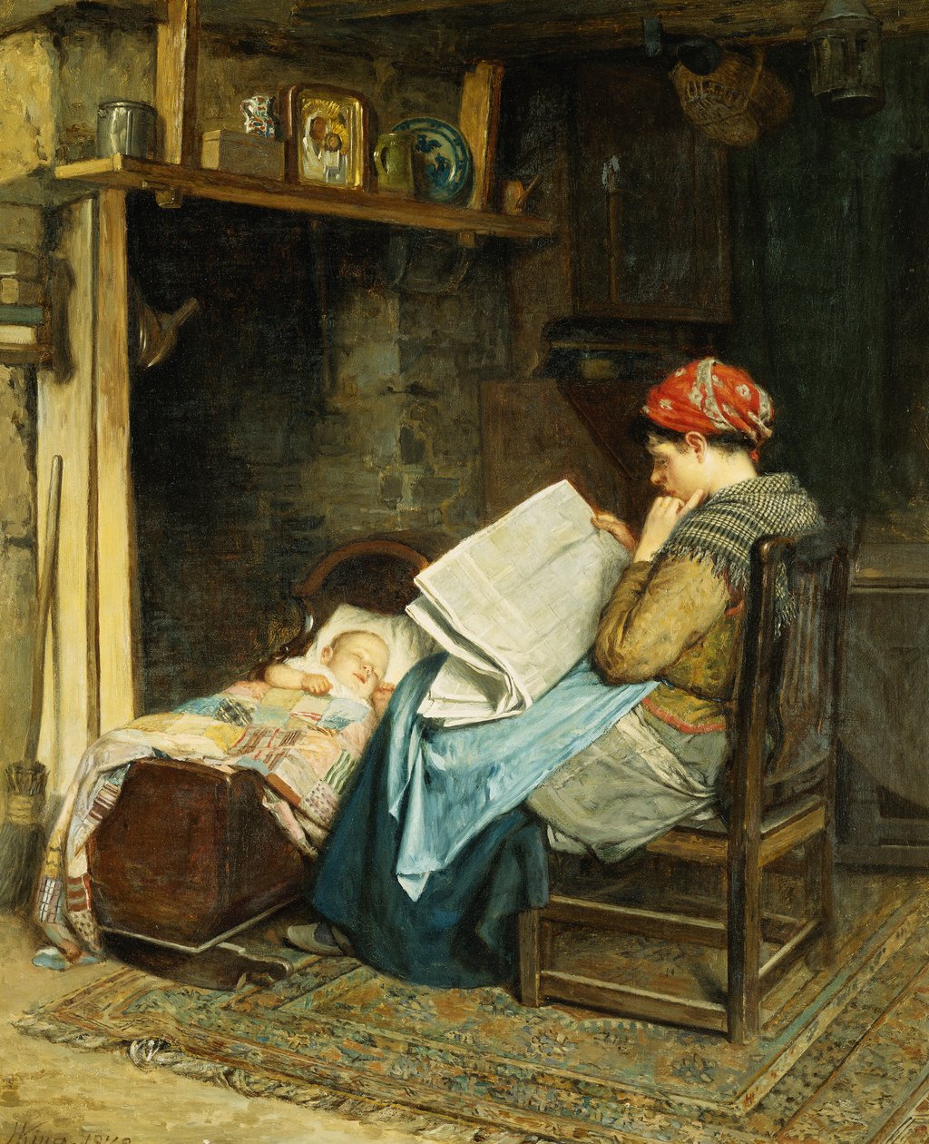 ورقة الصباح ، 1878 بواسطة هاينز كينغ
