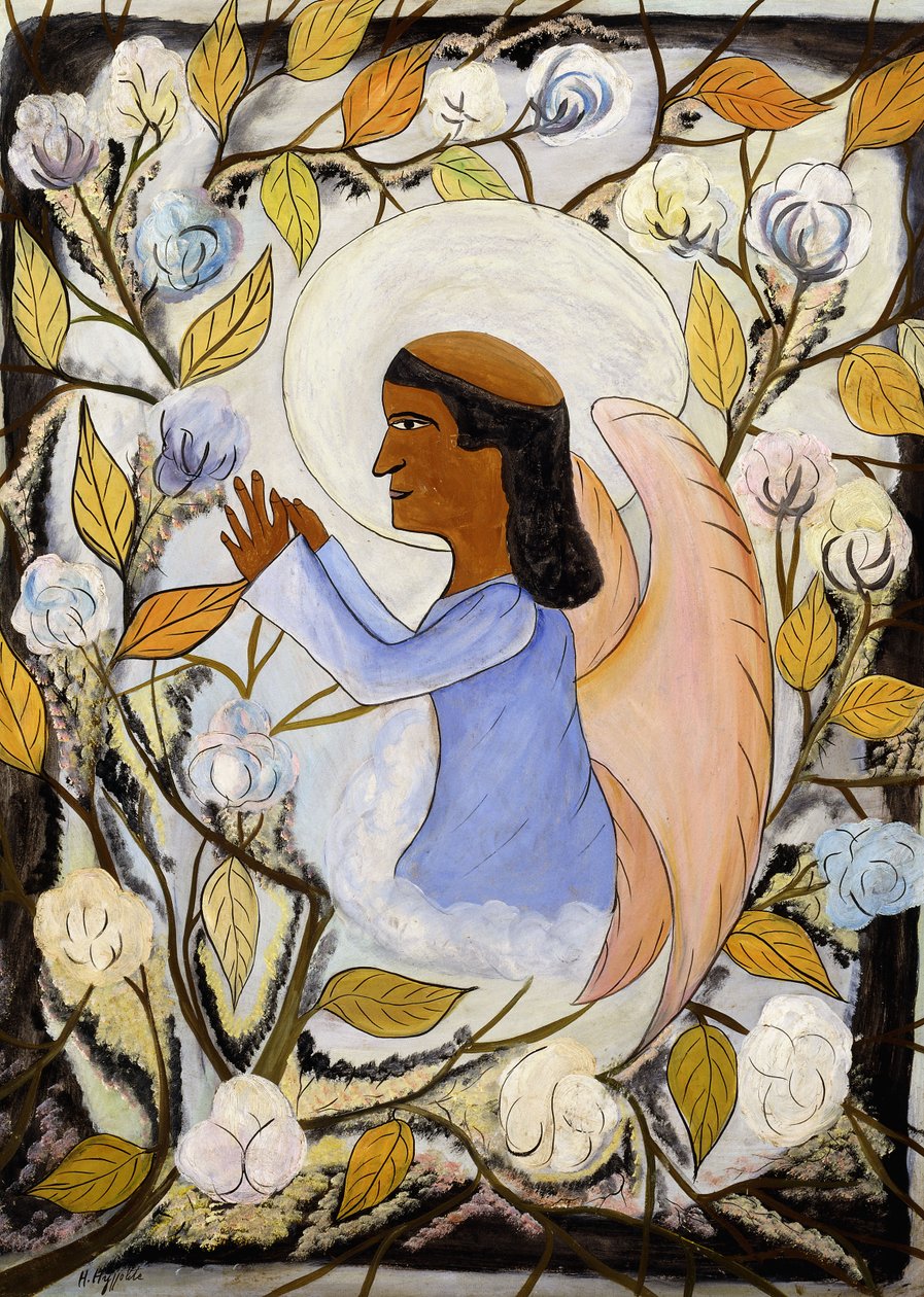 الملاك القديس فرنسيس في الصلاة ؛ Ange St. Francis en Priere ، c1947-48 (زيت على ماسونيت) بواسطة هيكتور هيبوليت