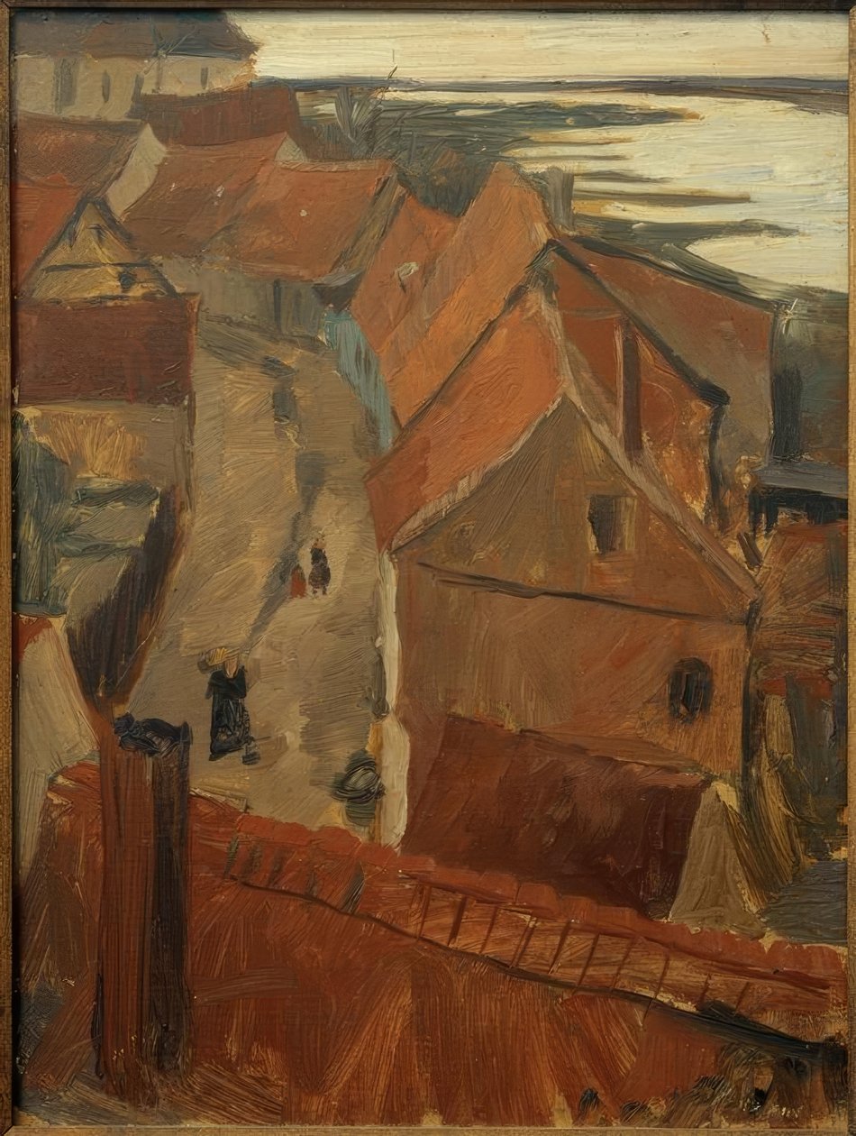 Arneburg على نهر Elbe بواسطة هاينريش شتيجمان