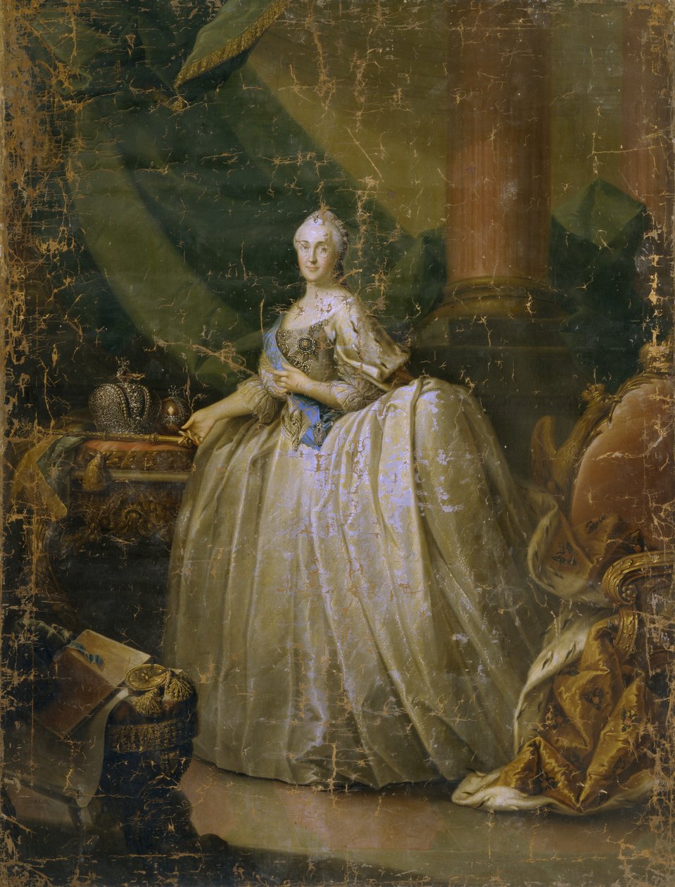 صورة الإمبراطورة كاثرين الثانية 1729-1796 ، 1765 بواسطة هاينريش بوتشولز