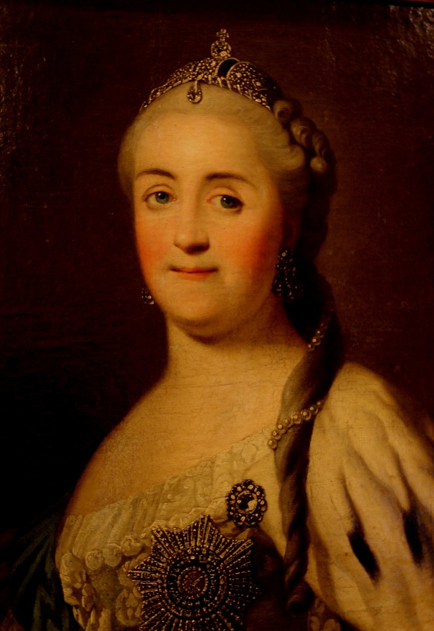 صورة الإمبراطورة كاثرين الثانية 1729-1796 ، 1770 بواسطة هاينريش بوتشولز