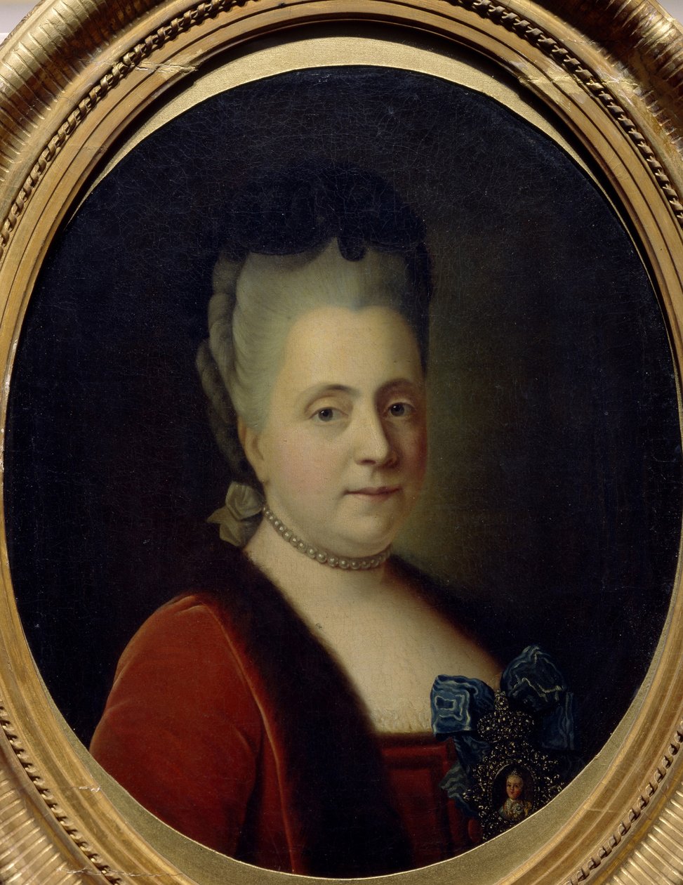 صورة للأميرة سيدة الانتظار داريا أليكسييفنا غوليتسينا 1724-1798 ، 1772 بواسطة هاينريش بوتشولز