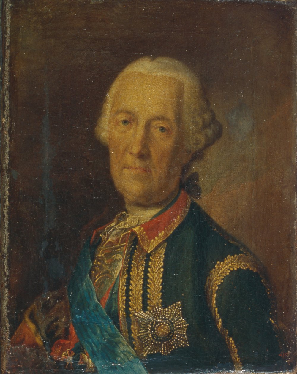 صورة المشير والسياسي الكونت بوركهارد كريستوف فون مونيتش 1683-1767 ، 1764 بواسطة هاينريش بوتشولز