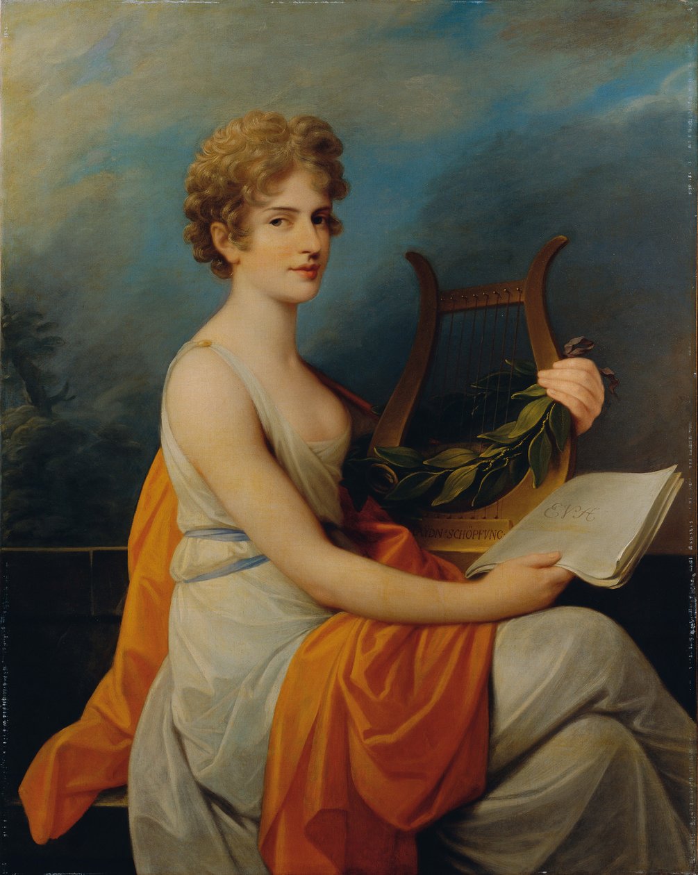 صورة لمغنية الأوبرا تيريز سال 1782-1855 في دور حواء ، 1802. بواسطة هاينريش فريدريش فوجر