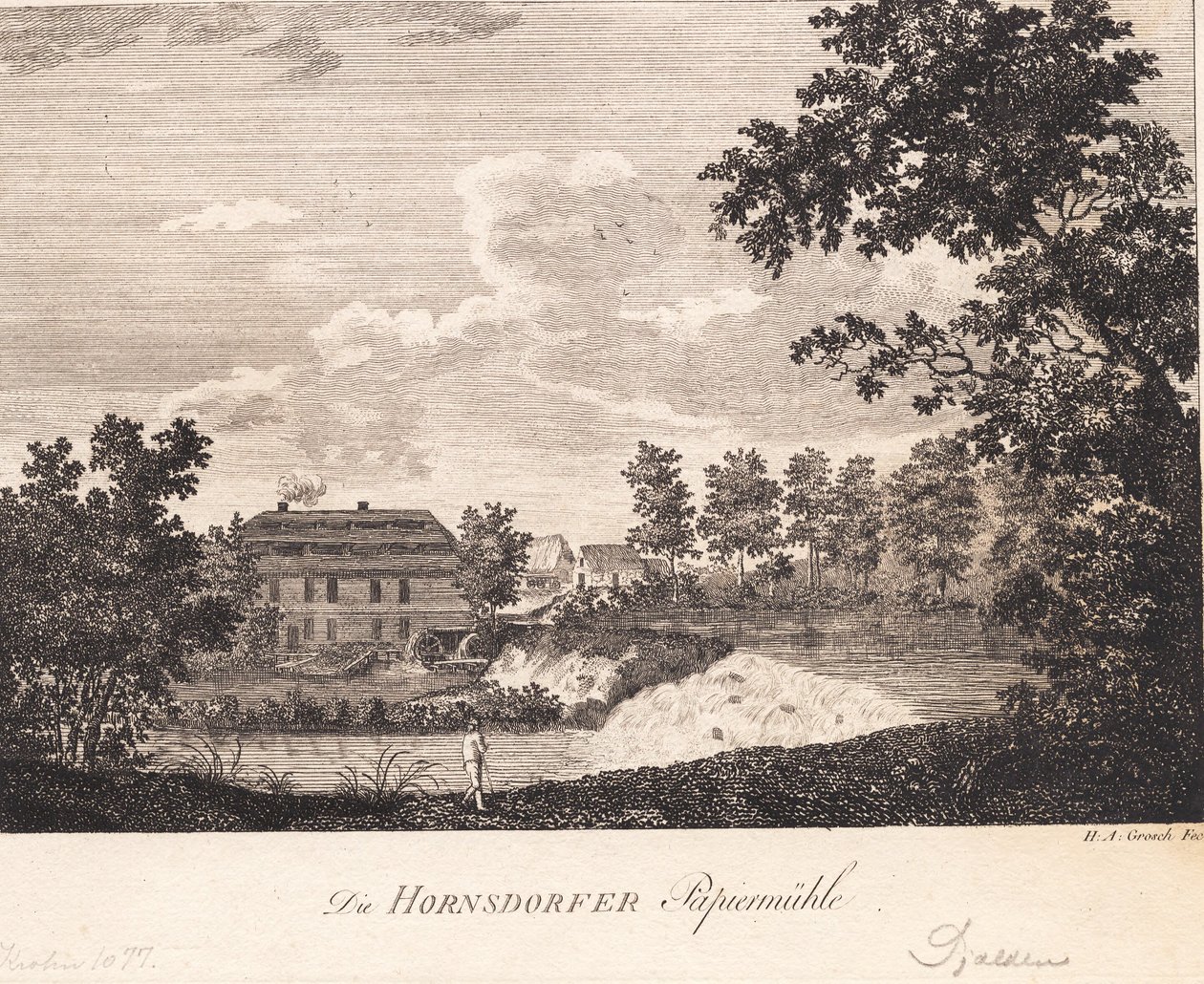 Die Hornsdorfer Papiermühle بواسطة هاينريش جروش