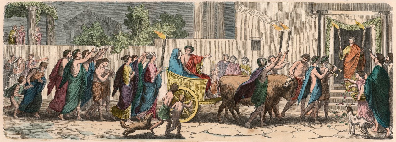 اليونانية في زمن الجمهوريات: موكب الزفاف بواسطة هاينريش لوتيمان