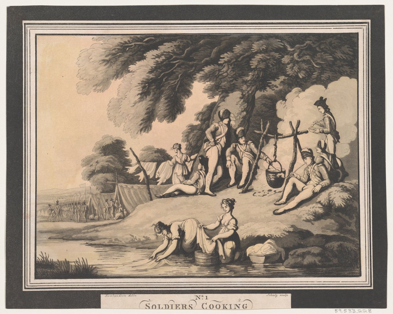 جنود الطبخ ، 1 أبريل 1798. بواسطة حماية هاينريش