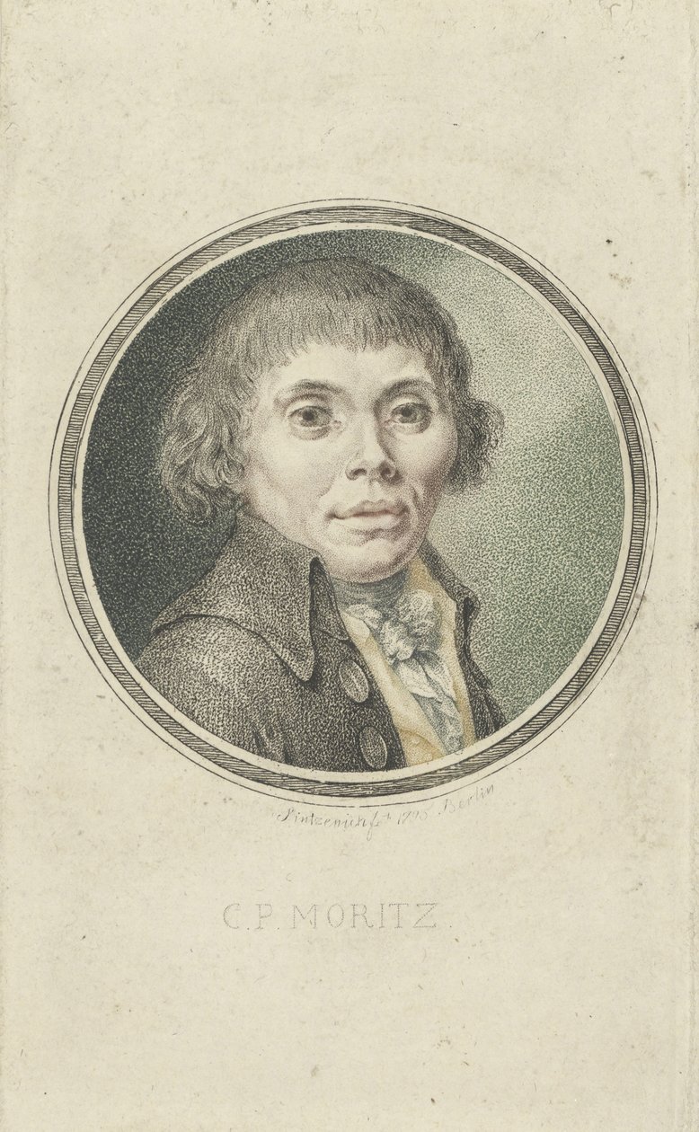 صورة كارل فيليب موريتز 1756-1793 ، 1795. بواسطة هاينريش سينتزينيش