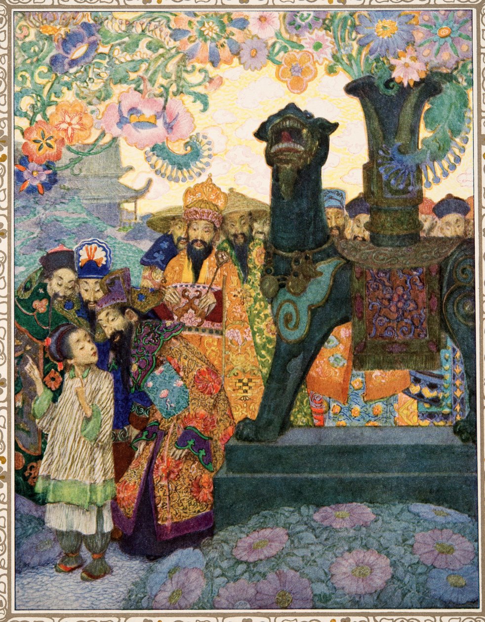 العندليب من حكايات هانز كريستيان أندرسن ، حانة. 1911 بواسطة هاينريش و Urban Lefler
