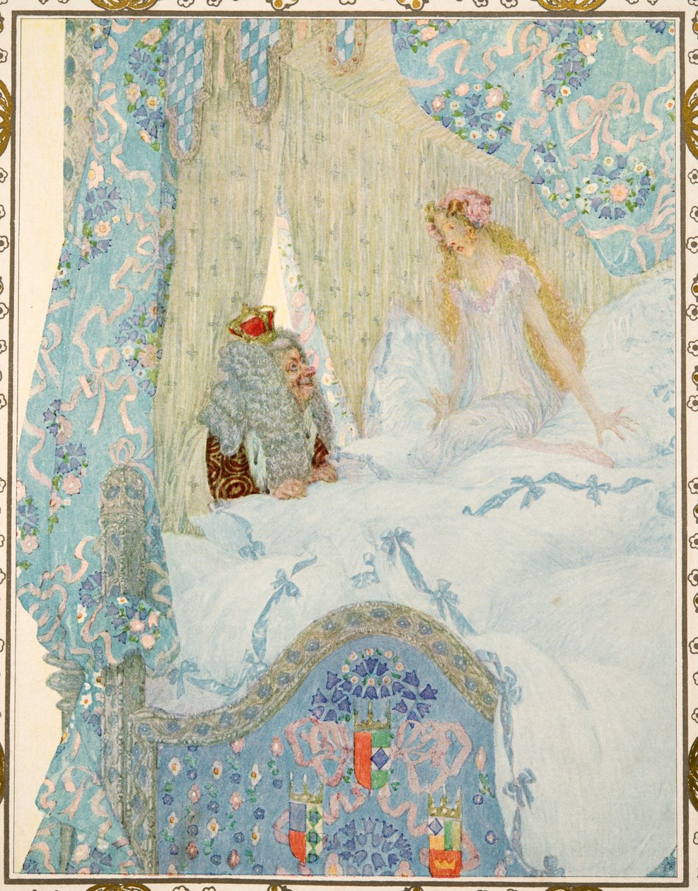 الأميرة على البازلاء من حكايات هانز كريستيان أندرسن ، حانة. 1911 بواسطة هاينريش و Urban Lefler
