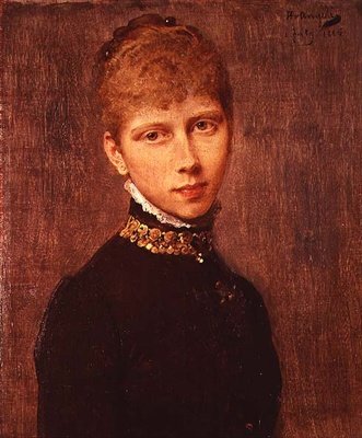 صورة للأميرة فيكتوريا بروسيا (1840-1901) بواسطة هاينريش فون أنجيلي