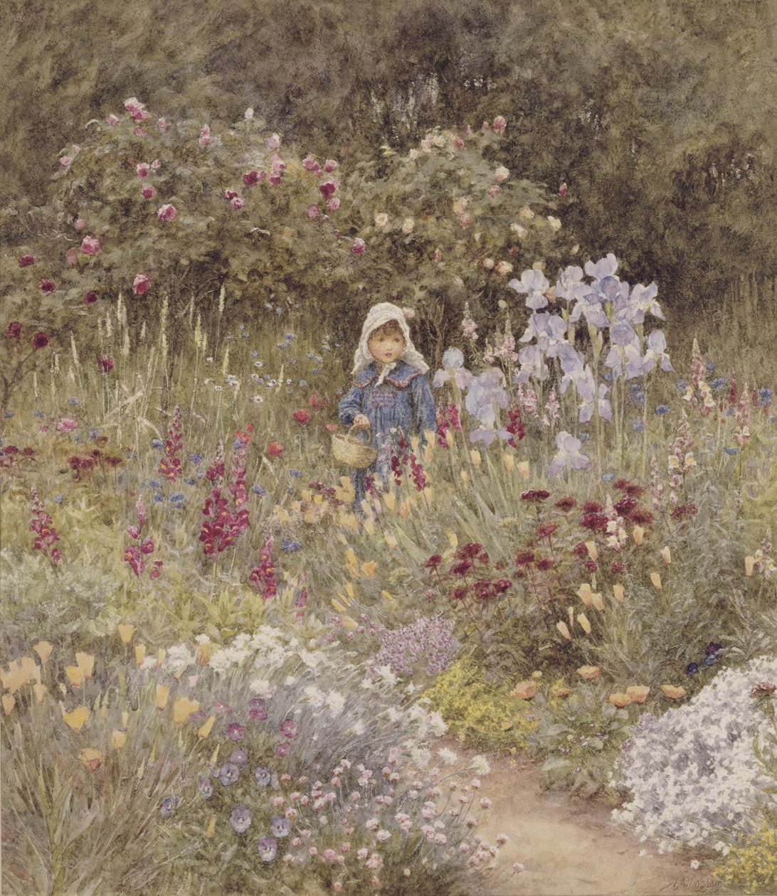 مينا ، رسم توضيحي لسعادة إنجلترا بواسطة ماركوس هويش ، حانة. بواسطة A & C Black ، 1904 (مرحاض) بواسطة هيلين ألينجهام