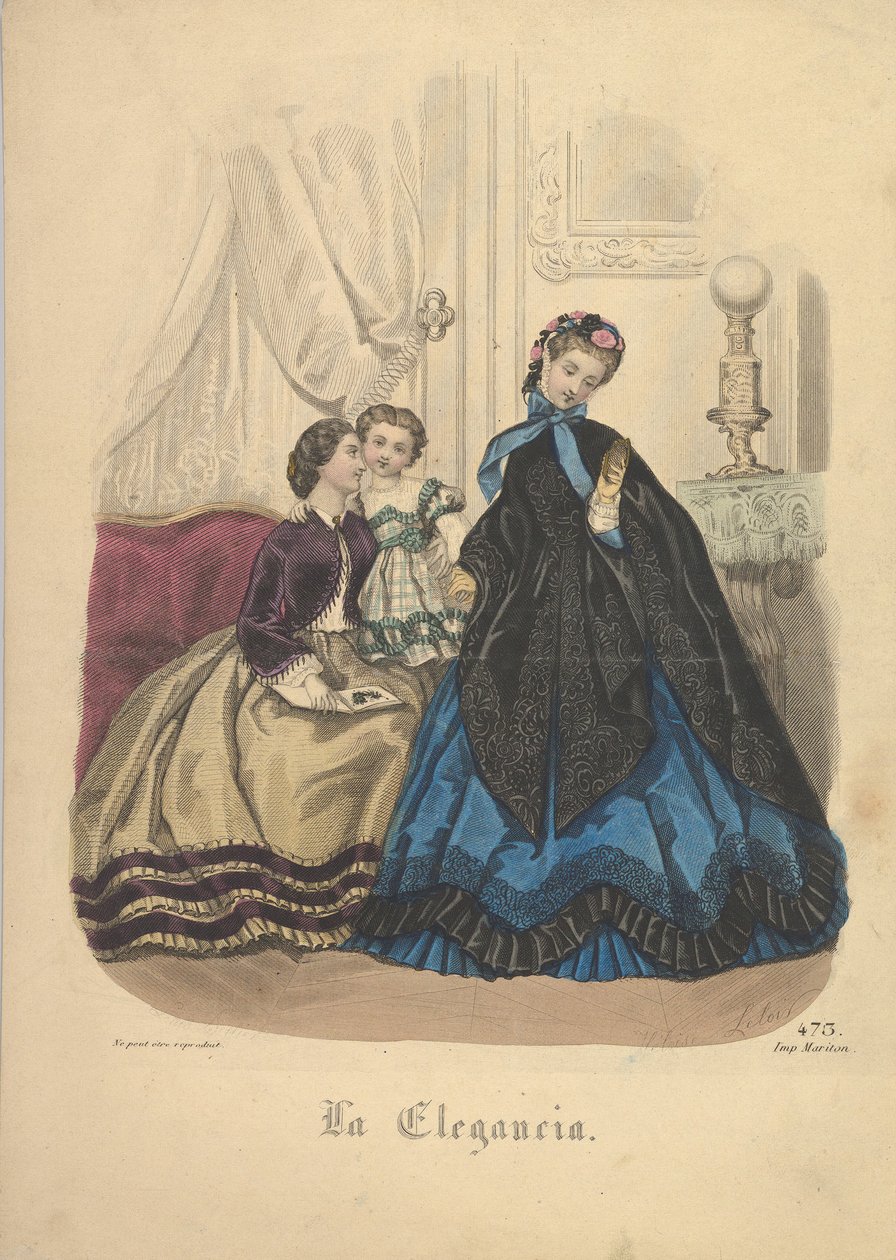 رقم 473 من La Elegancia Barcelona ، القرن التاسع عشر. بواسطة Heloise Leloir