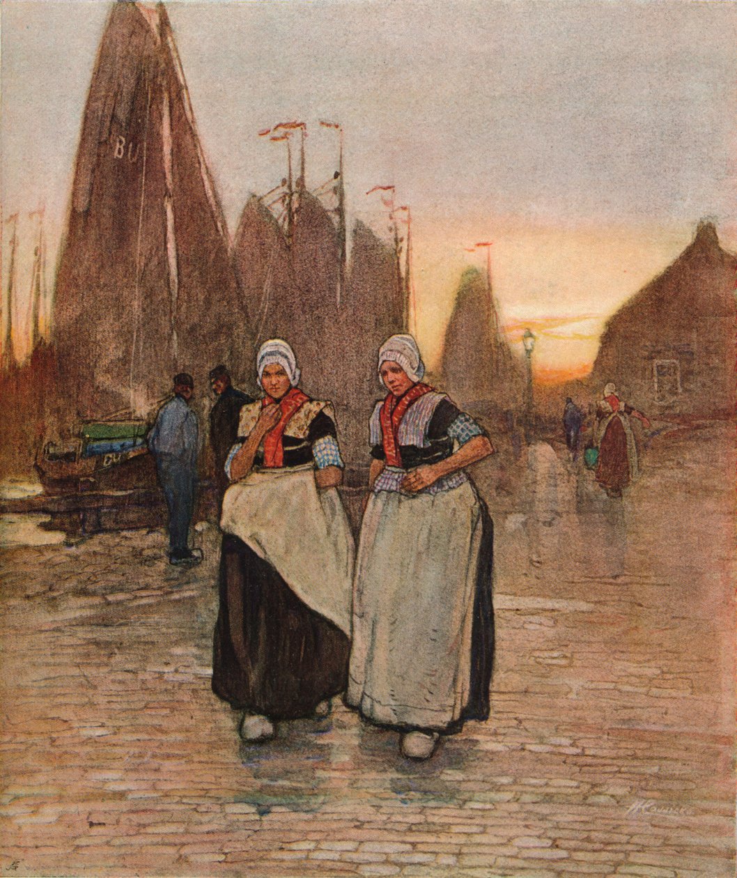 على الرصيف ، c1902 بواسطة هندريك كاسيرس