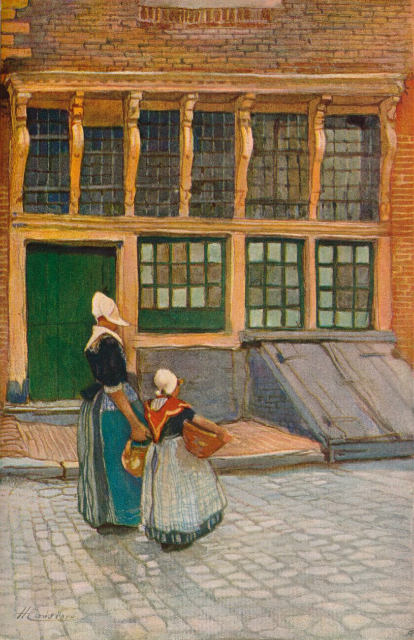 العودة من السوق c1902 بواسطة هندريك كاسيرس