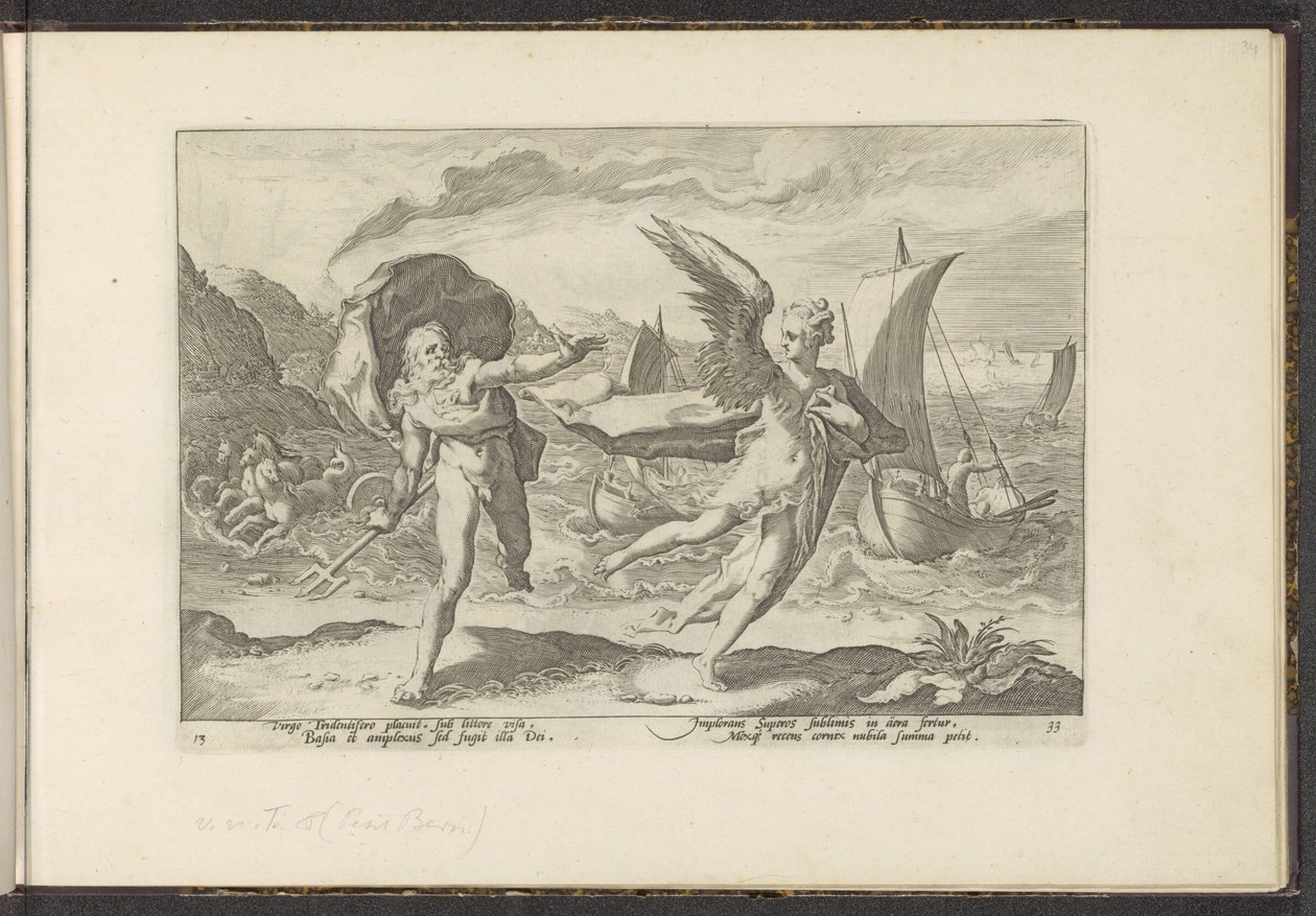 Cornix يتحول إلى غراب Ovid's Metamorphoses (عنوان السلسلة) Recreating P. Ovidius Naso (عنوان السلسلة) بواسطة هندريك جولتزيوس (ورشة عمل)