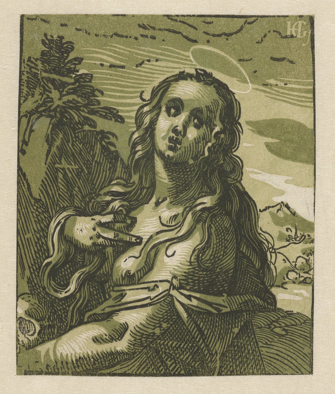 بقلم boetvaardige Maria Magdalena بواسطة هندريك جولتزيوس