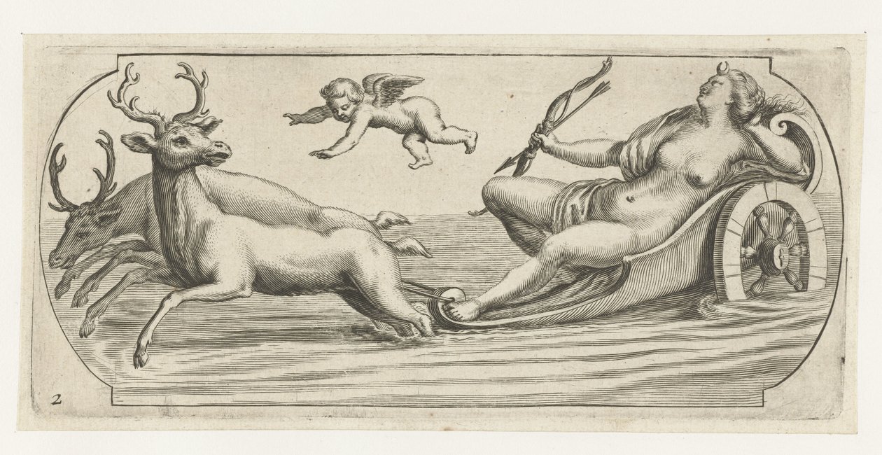 ديانا مع القوس والسهم Nouveau Livre des Dieux et Deeßes De la Marine Bouckje of Sea Gods and Goddesses (عنوان السلسلة) بواسطة هندريك دي كيسير (أنا)