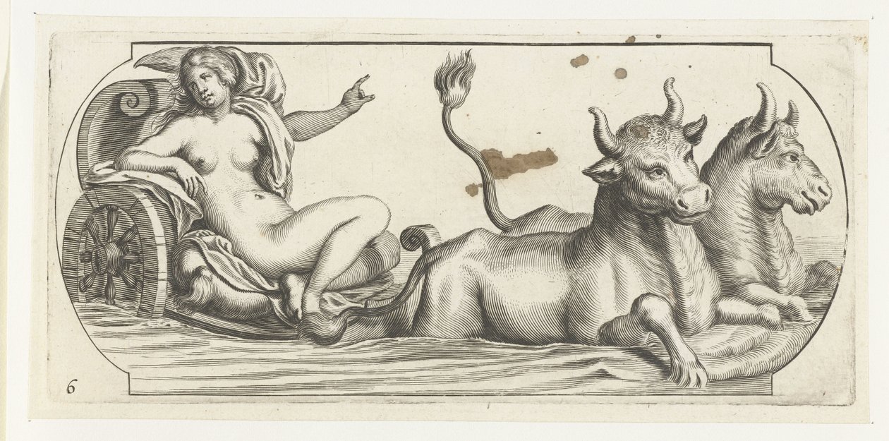 أوروبا على عربة Nouveau Livre des Dieux et Deeßes De la Marine Bouckje of Sea Gods and Goddesses (عنوان السلسلة) بواسطة هندريك دي كيسير (أنا)