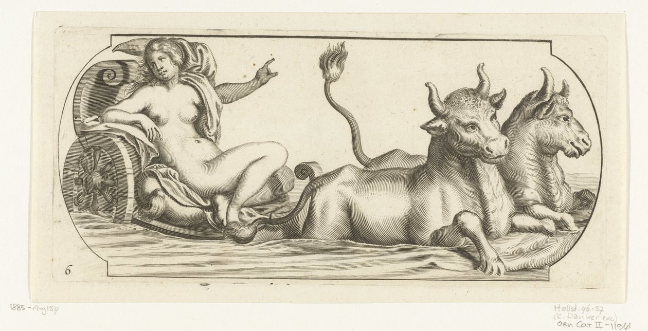 أوروبا على عربة Nouveau Livre des Dieux et Deeßes De la Marine Bouckje of Sea Gods and Goddesses (عنوان السلسلة) بواسطة هندريك دي كيسير (أنا)