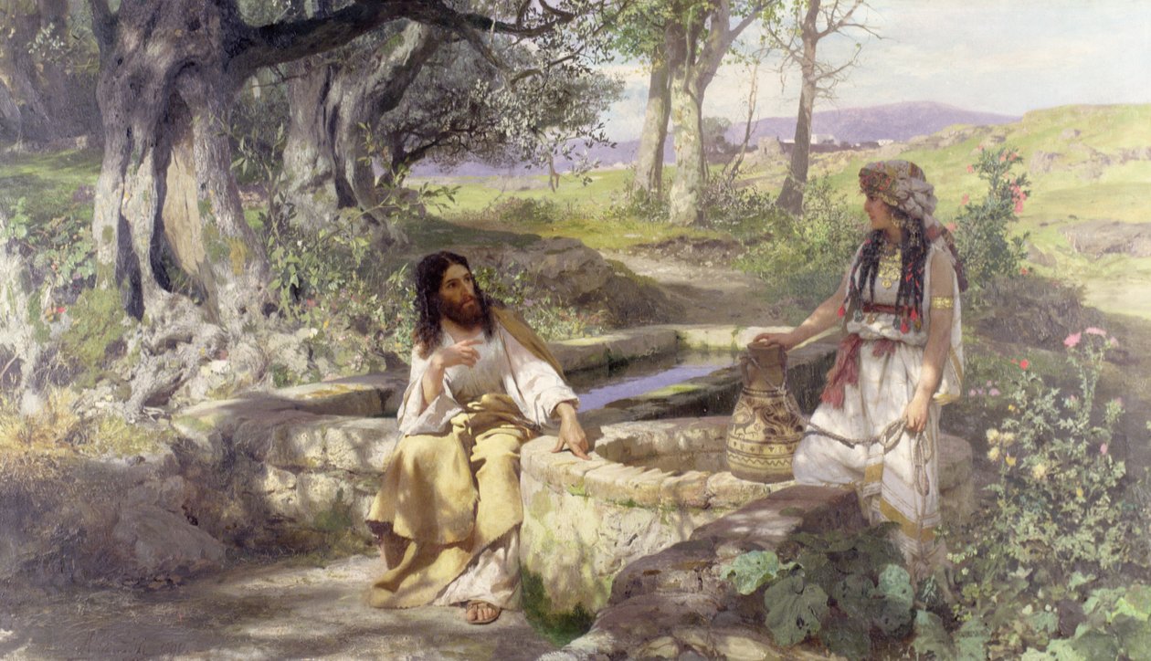 المسيح وامرأة السامرة ، 1890 بواسطة هنريك سيميردزكي