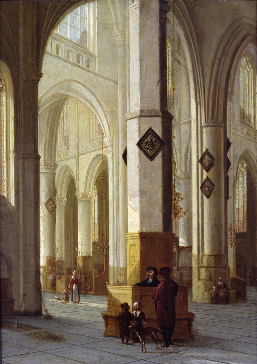 داخل كنيسة القديس بافو ، هارلم ، c.1611-12 بواسطة هندريك كورنيلز. فان فليت