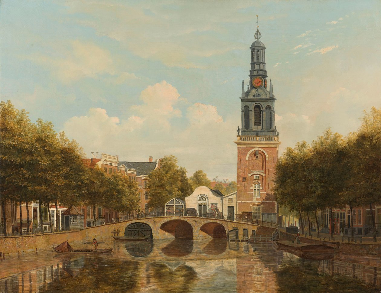 The Torensluis و Jan Roodenpoortstoren في أمستردام بواسطة هندريك جيريت عشرة كيت