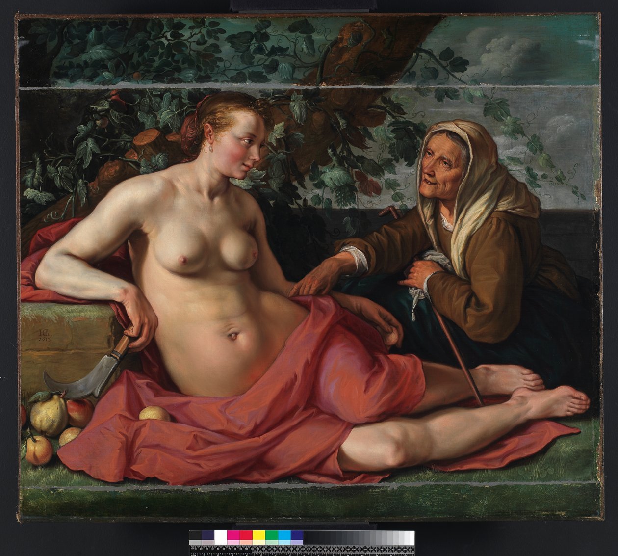 Vertumnus و Pomona ، 1615 بواسطة هندريك جولتزيوس