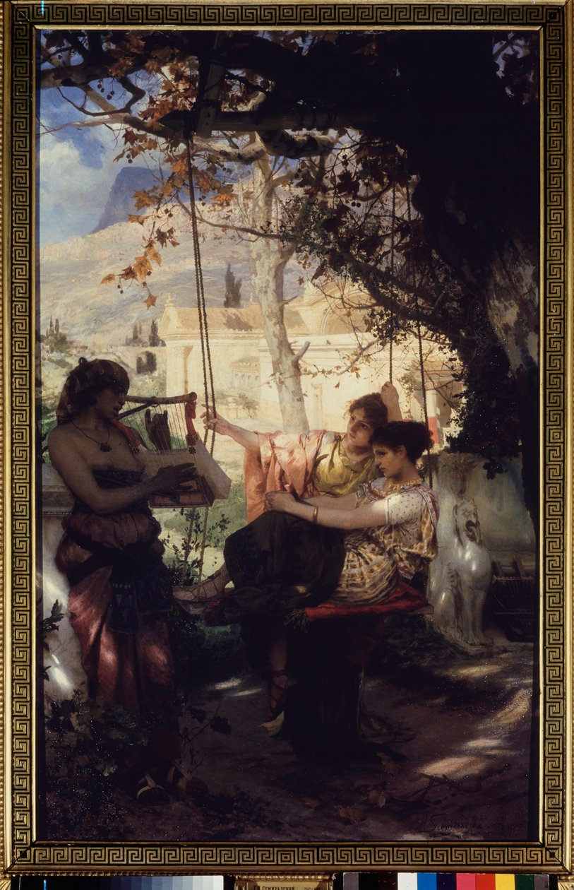 أغنية عبد صغير. لوحة هنريك سيميردزكي (1843-1902) ، زيت على قماش بواسطة هنريك سيميردزكي
