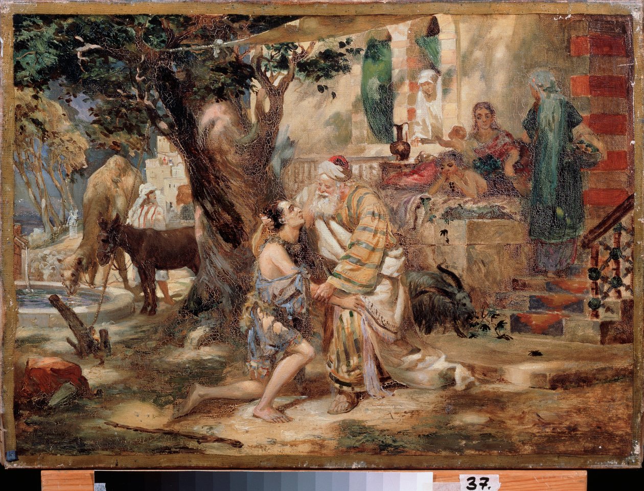 عودة الابن الضال. لوحة هنريك سيميردزكي (1843-1902) ، زيت على قماش. الفن البولندي بواسطة هنريك سيميردزكي